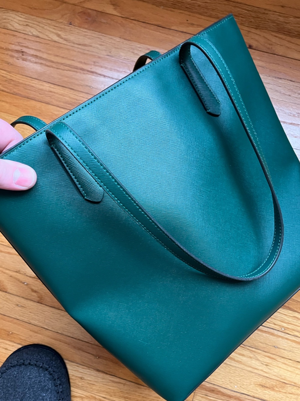 RARE Dark Green Kate Spade Tote - Picture 6 of 13